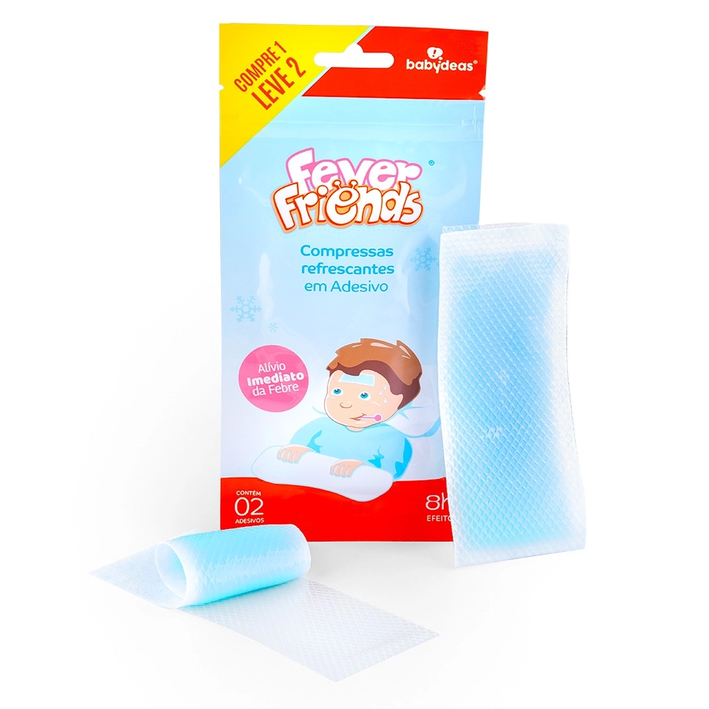 Fever Friends Compressas Infantis 2 em 1 (2 adesivos - 8h) Babydeas