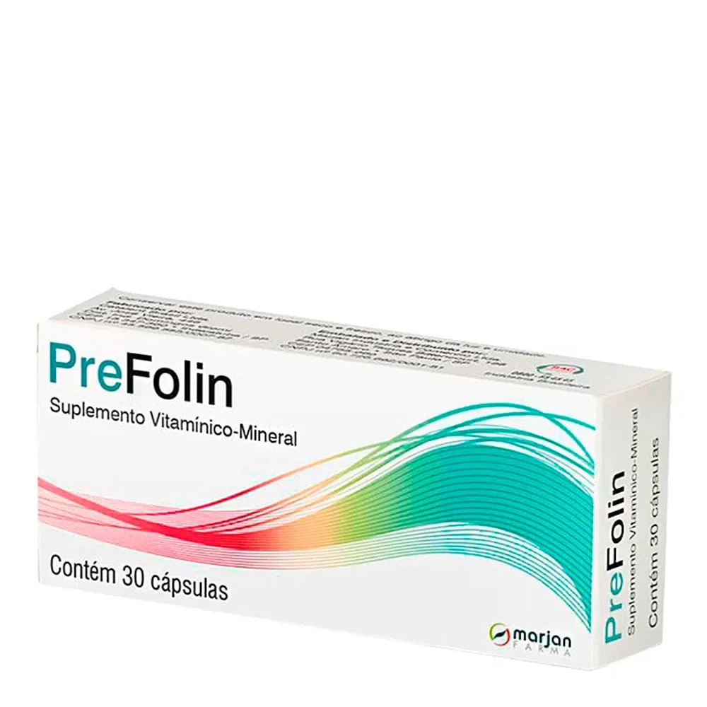 Prefolin 30 Caps (Vit. C + Vit. E + Acido Folico + Zn + Se)